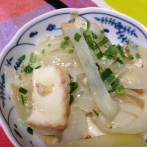 余ったお野菜で☆焼厚揚げ　野菜たっぷりあんかけ♪